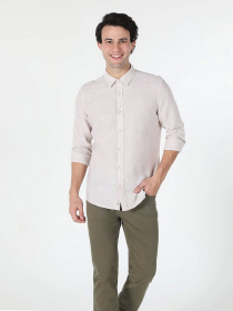 Рубашка повседневная Colin’s модель CL1041771BEI Фото