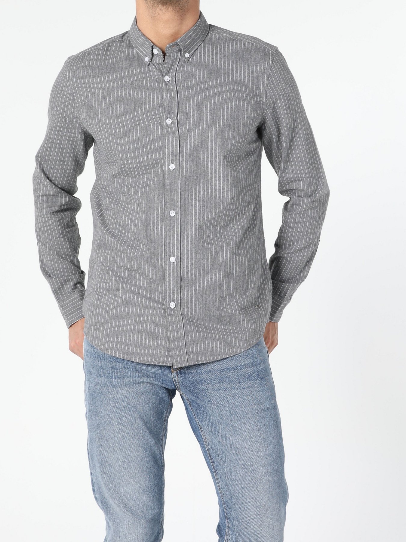 Рубашка повседневная Colin’s модель CL1054881GRA Фото