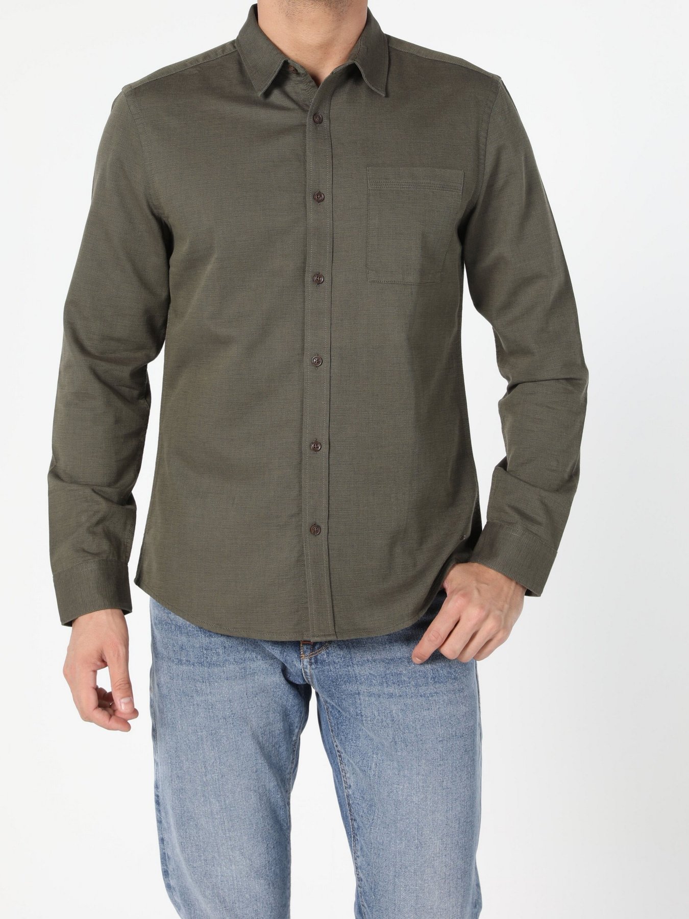 Рубашка повседневная Colin’s модель CL1054986KHA Фото