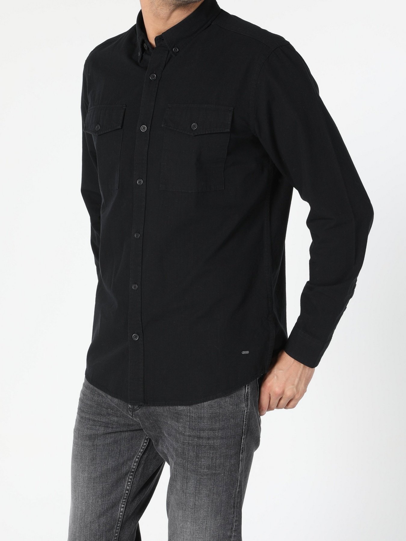 Рубашка повседневная Colin’s модель CL1055648BLK Фото