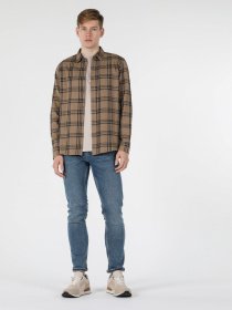 Рубашка повседневная Colin’s модель CL1057180BEI Рубашка повседневная Colin’s модель CL1057180BEI Фото