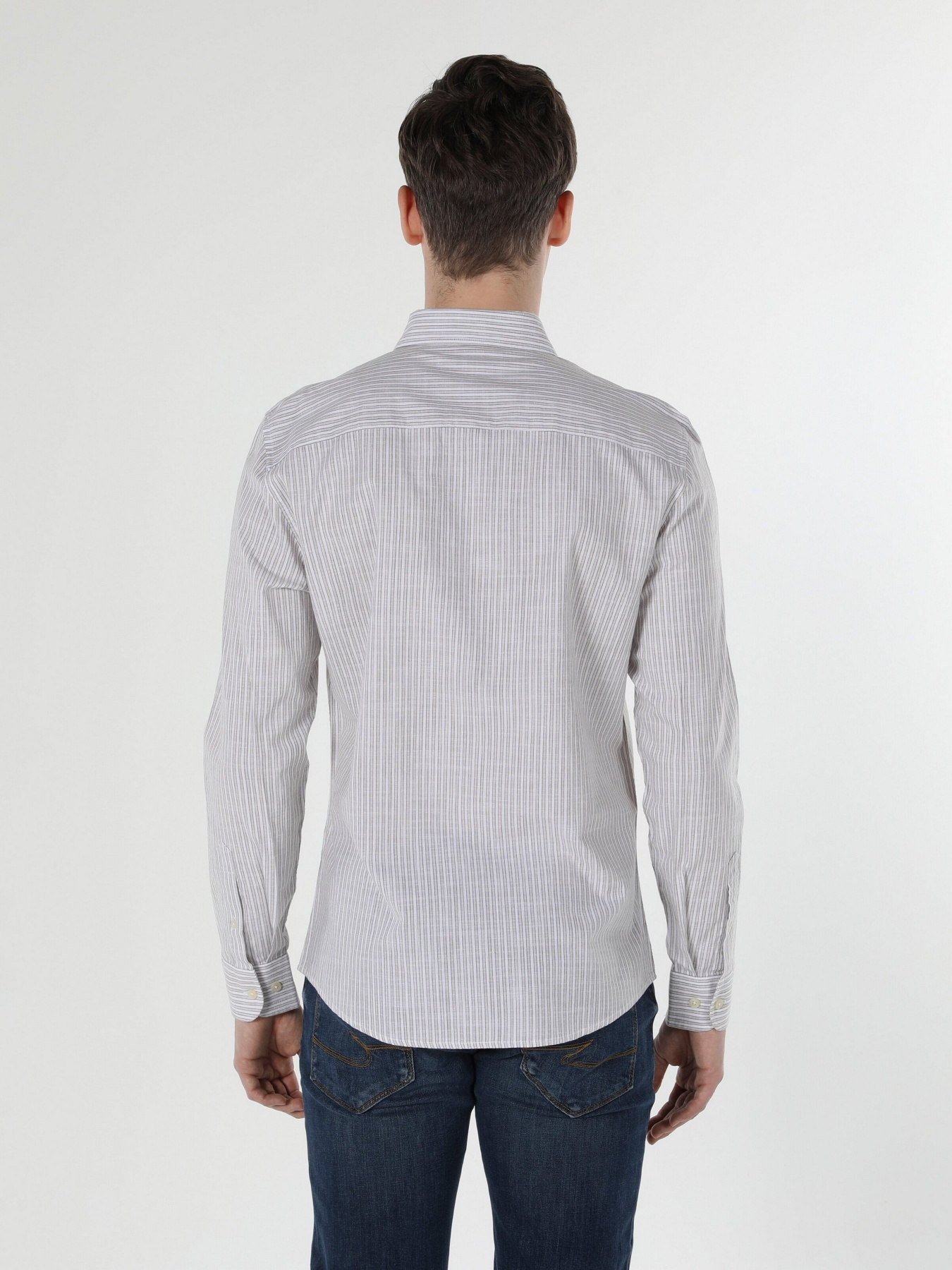 Рубашка повседневная Colin’s модель CL1057489BEI Фото