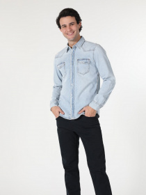 Рубашка повседневная Colin’s модель CL1058521DN41895 Фото