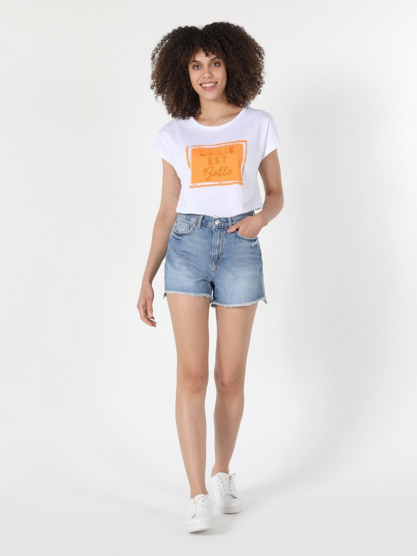 Шорты джинсовые Colin’s модель CL1059386DN42072 Фото