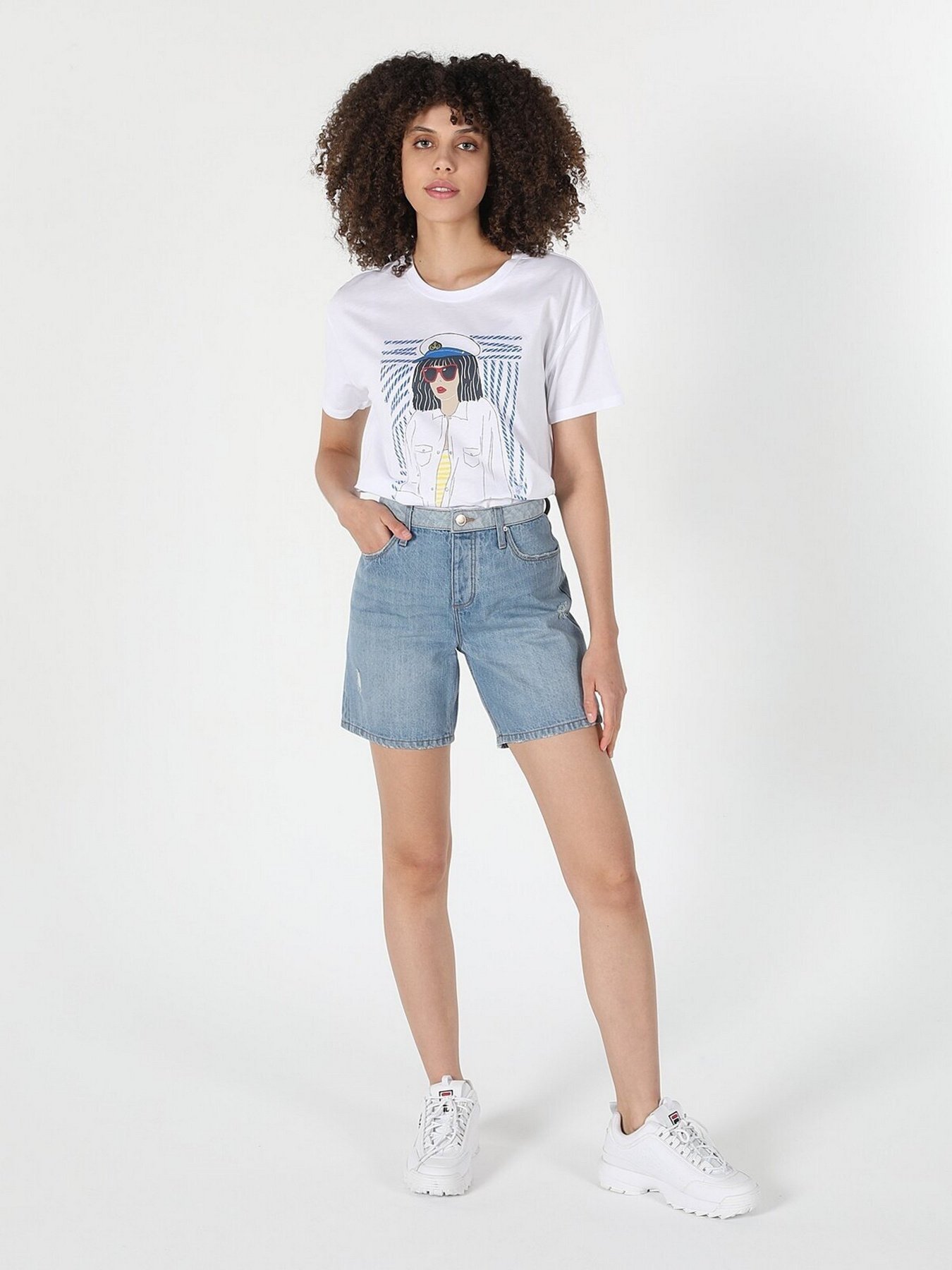 Шорты джинсовые Colin’s модель CL1059395DN41006 Фото