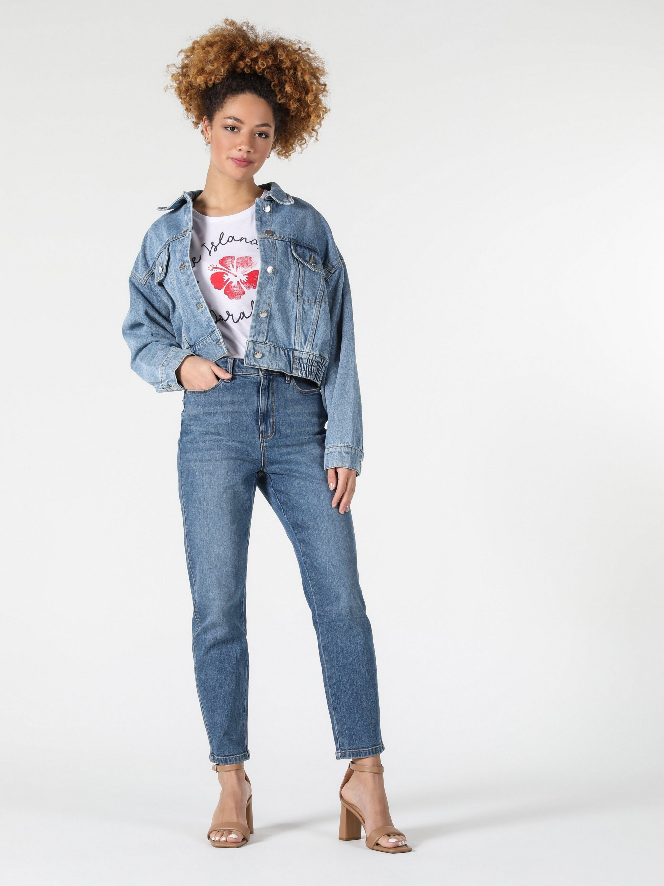 Джинсы мом Colin’s 896 Maria модель CL1057973DN04750 Фото