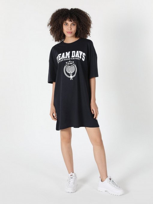 Платье-футболка Colin’s модель CL1058184NAV Фото