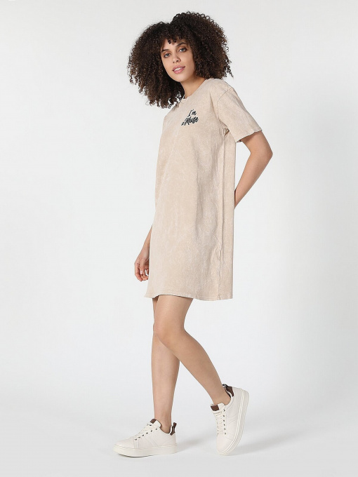 Платье-футболка Colin’s модель CL1059097BEI Фото