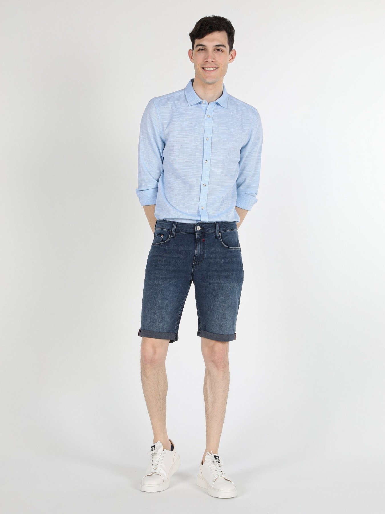 Шорты джинсовые Colin’s модель CL1059344DN04151 Фото