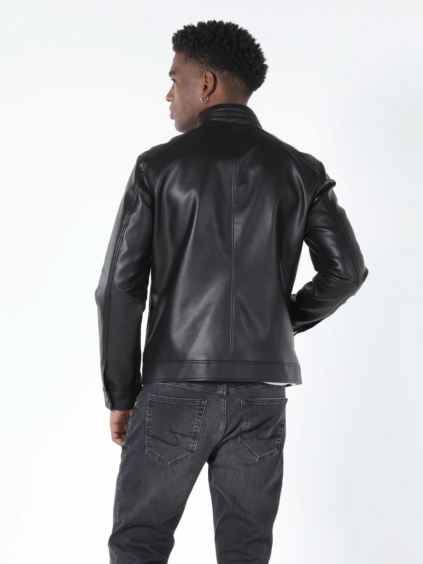 Куртка кожаная Colin’s модель CL1056687BLK Фото