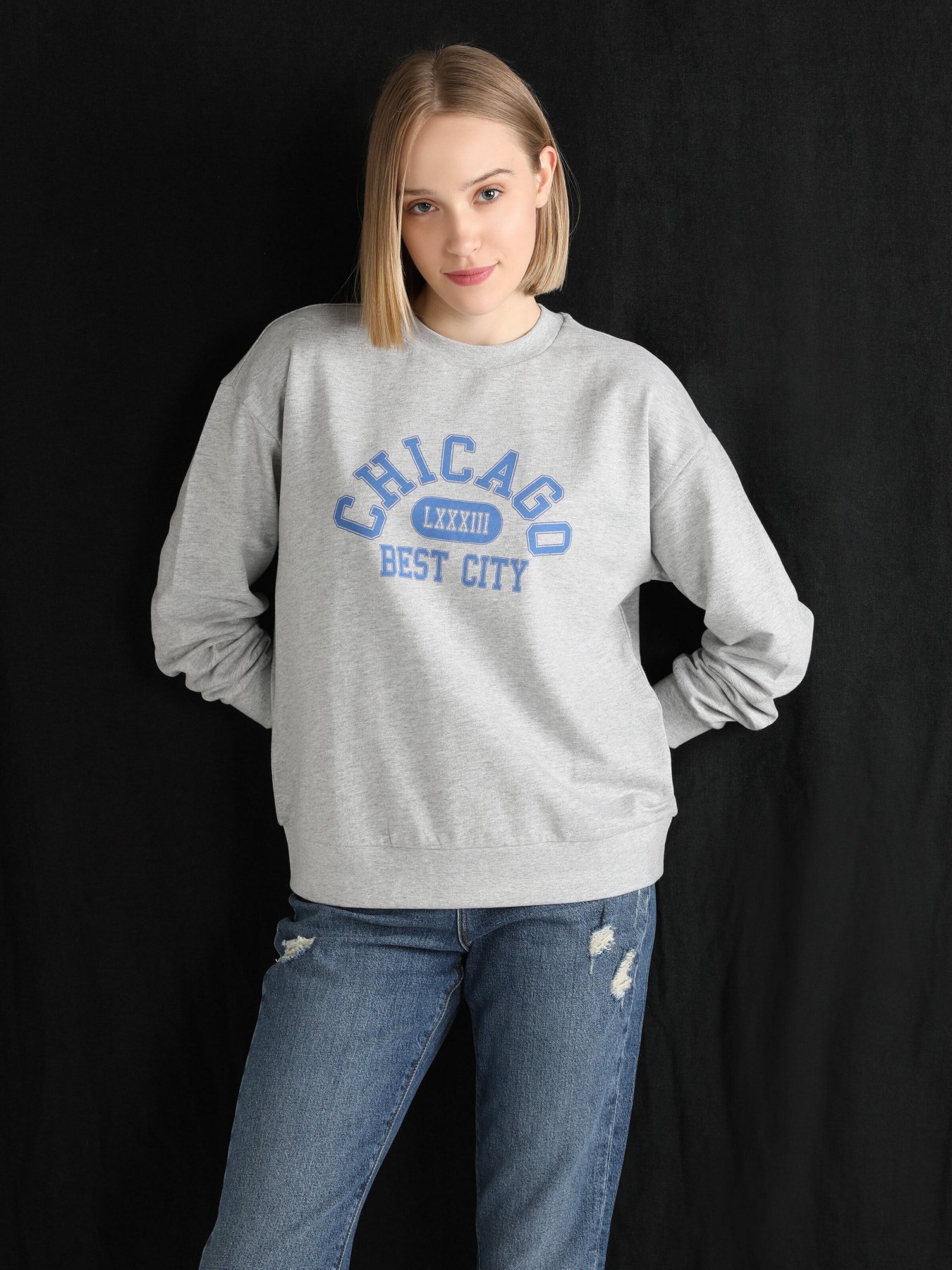 Лонгслив Colin’s модель CL1060311MGA Лонгслив Colin’s модель CL1060311MGA Фото