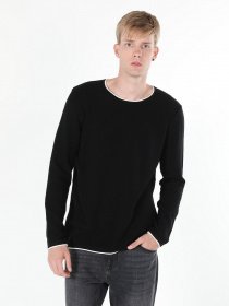 Джемпер Colin’s модель CL1056038BLK Фото