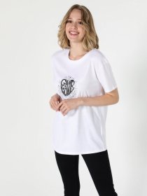 Футболка Colin’s модель CL1055106WHT Фото