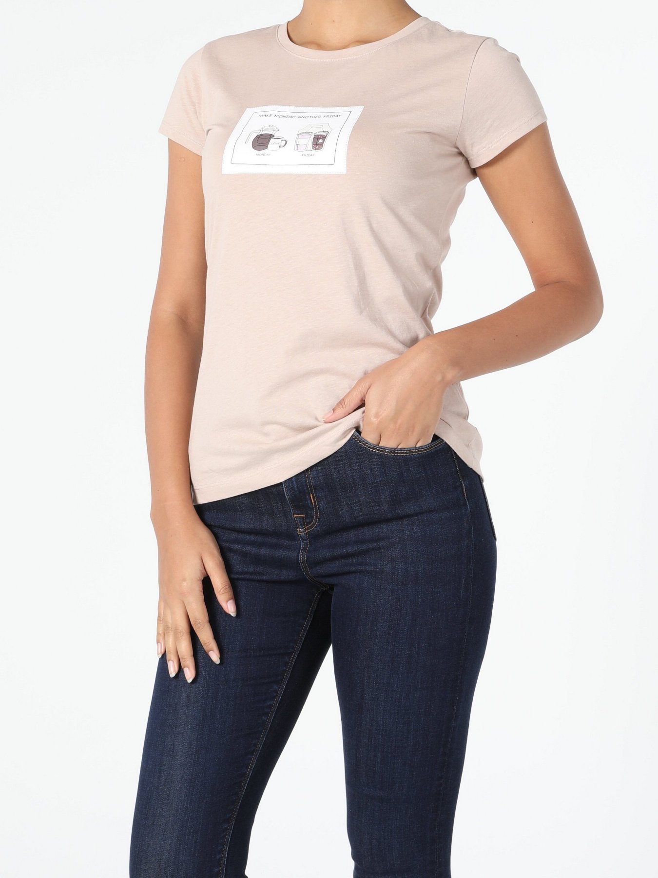 Футболка Colin’s модель CL1055112BEI Фото