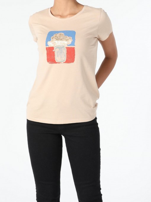 Футболка Colin’s модель CL1055768BEI Фото