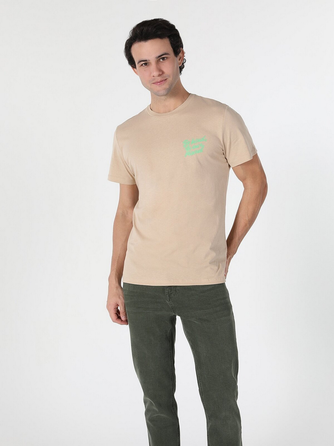 Футболка Colin’s модель CL1057612BEI Фото