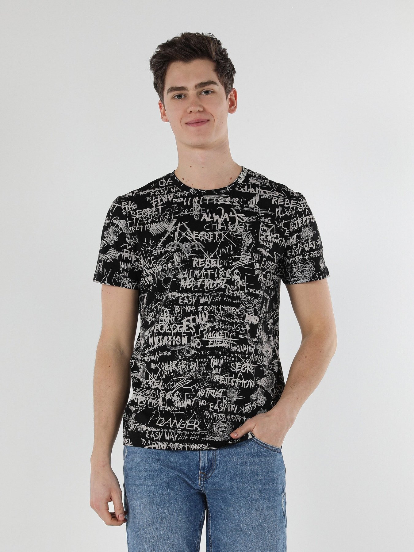 Футболка Colin’s модель CL1059129BLK Фото