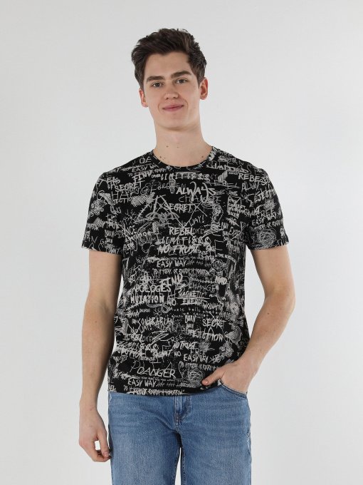 Футболка Colin’s модель CL1059129BLK Фото