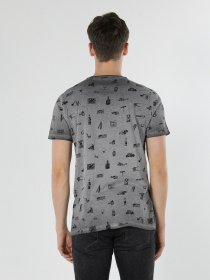 Футболка Colin’s модель CL1059403GRA Фото