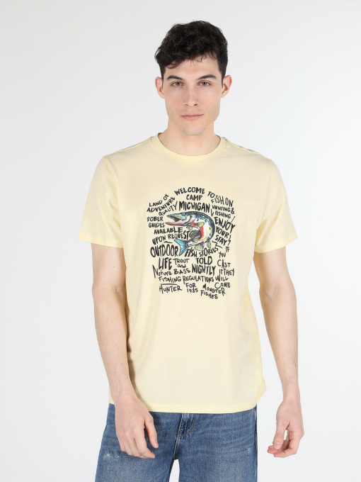 Футболка Colin’s модель CL1058676YLW Фото