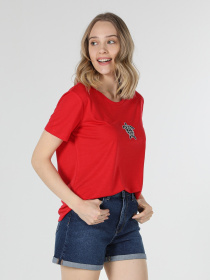 Футболка Colin’s модель CL1058150RED Фото