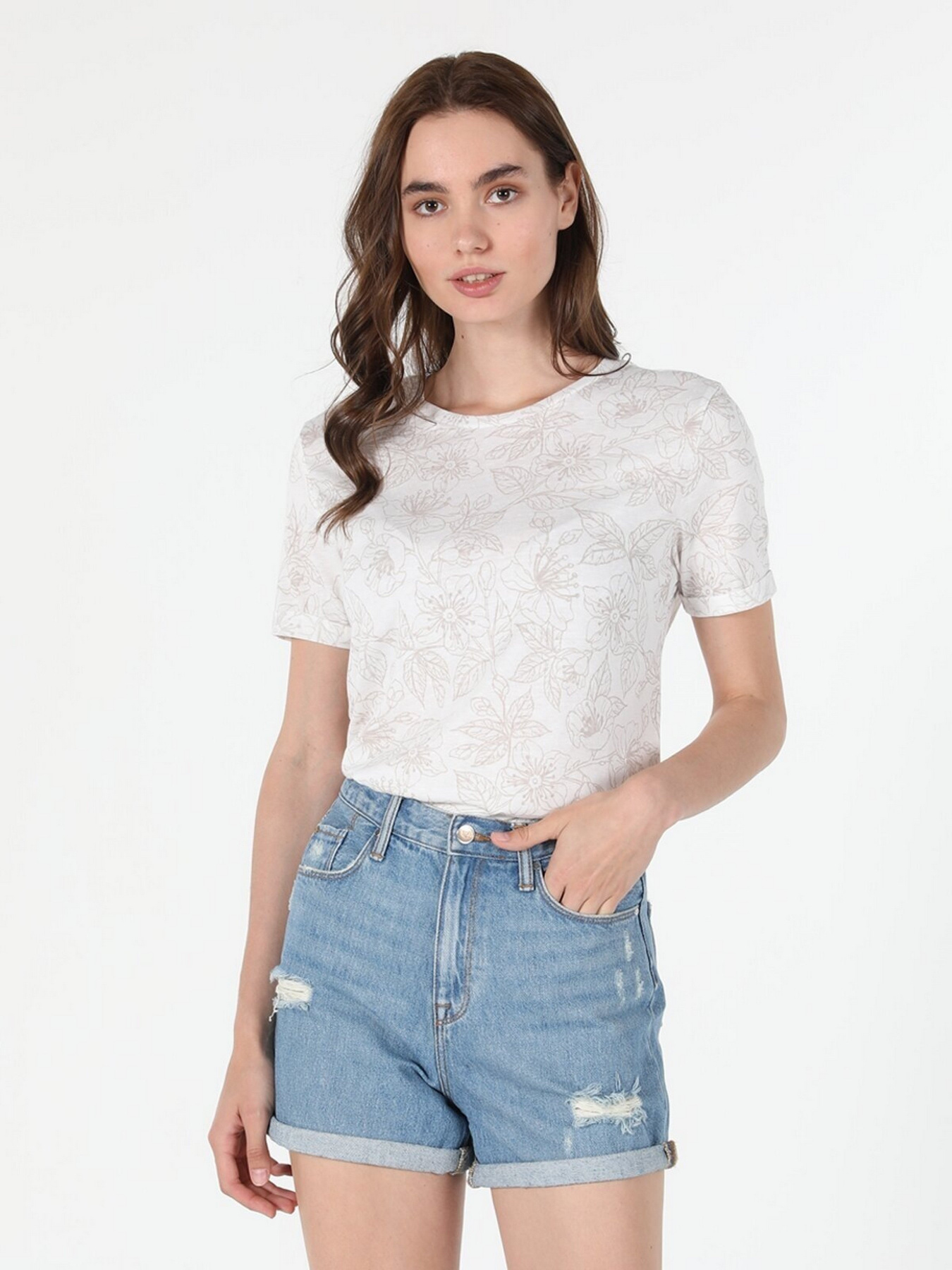 Футболка Colin’s модель CL1058994BEI Фото