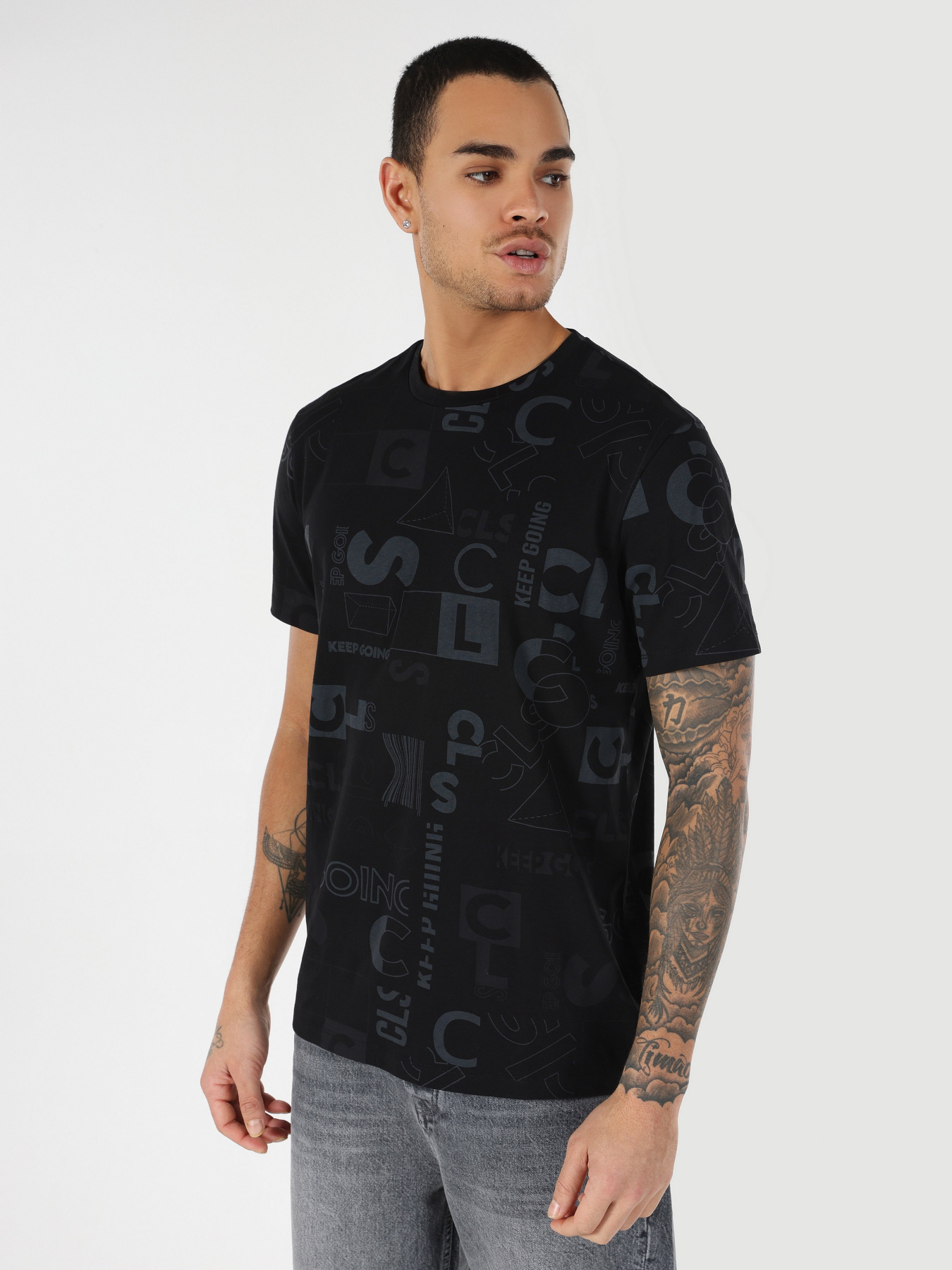 Футболка Colin’s модель CL1057057BLK Фото