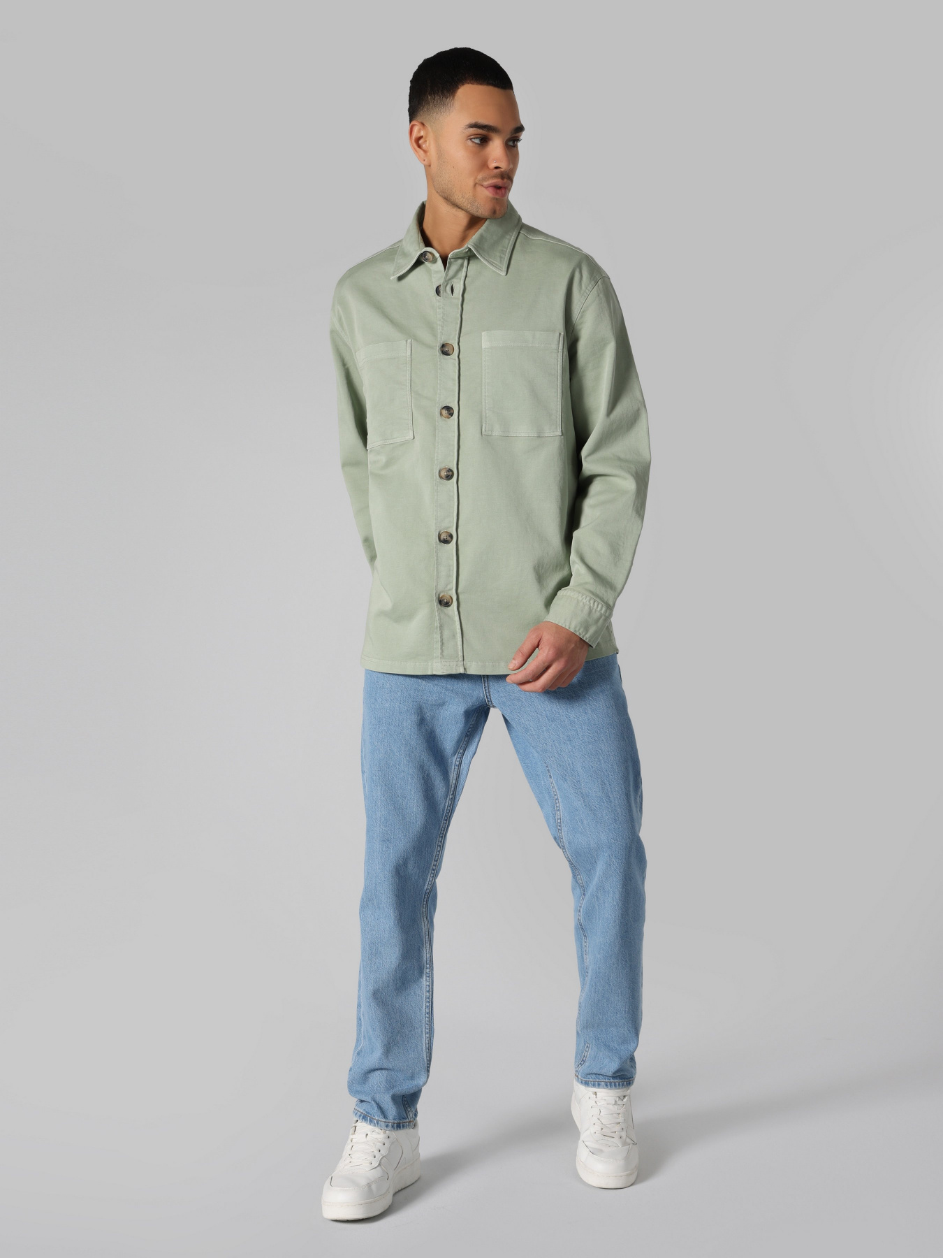 Рубашка повседневная Colin’s модель CL1059711OLV Фото