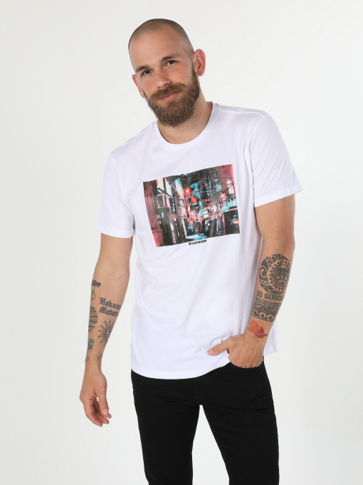 Футболка Colin’s модель CL1059892WHT Фото