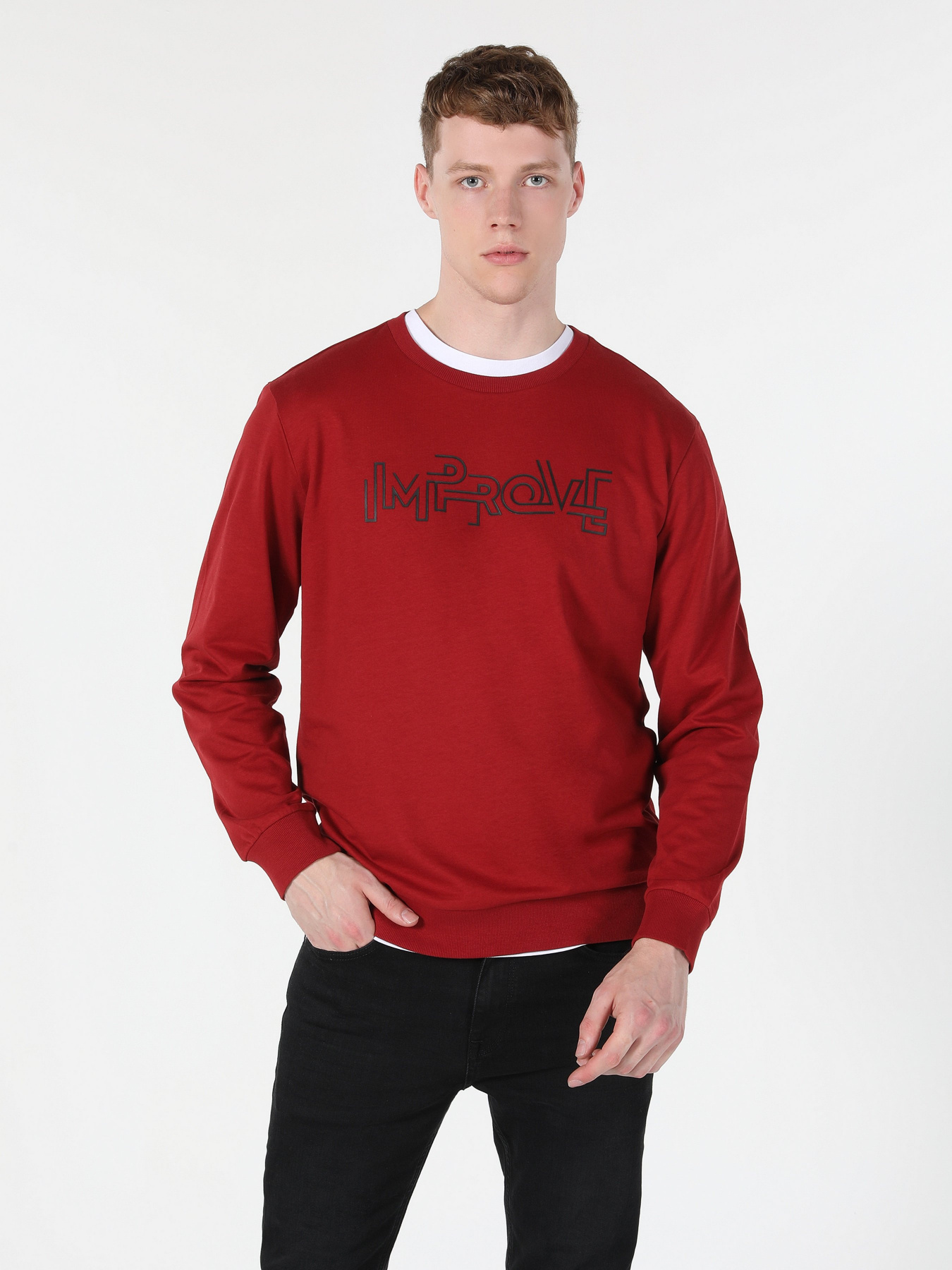 Світшот Colin’s модель CL1060123RED Фото