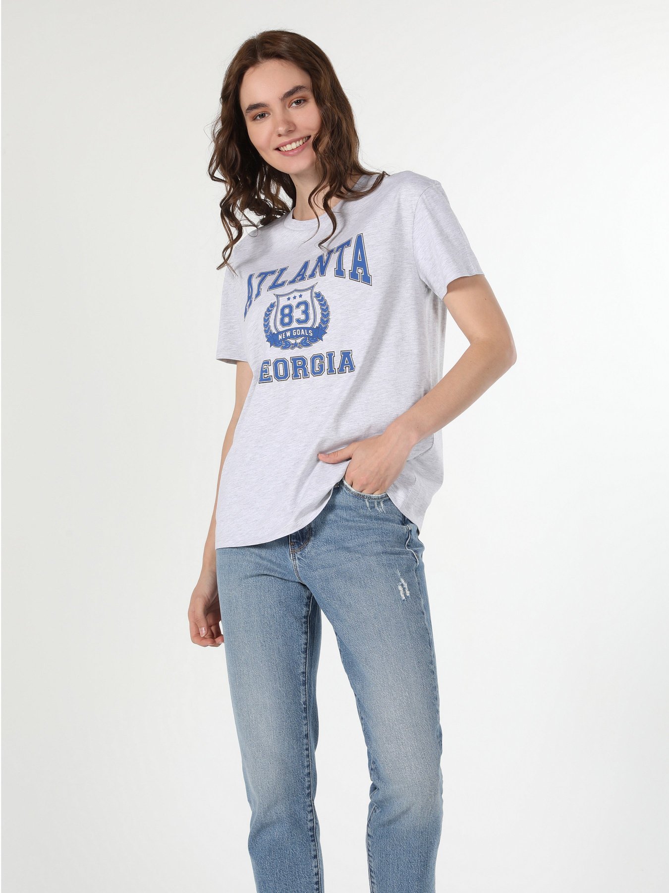 Футболка Colin’s модель CL1060178LGM Фото