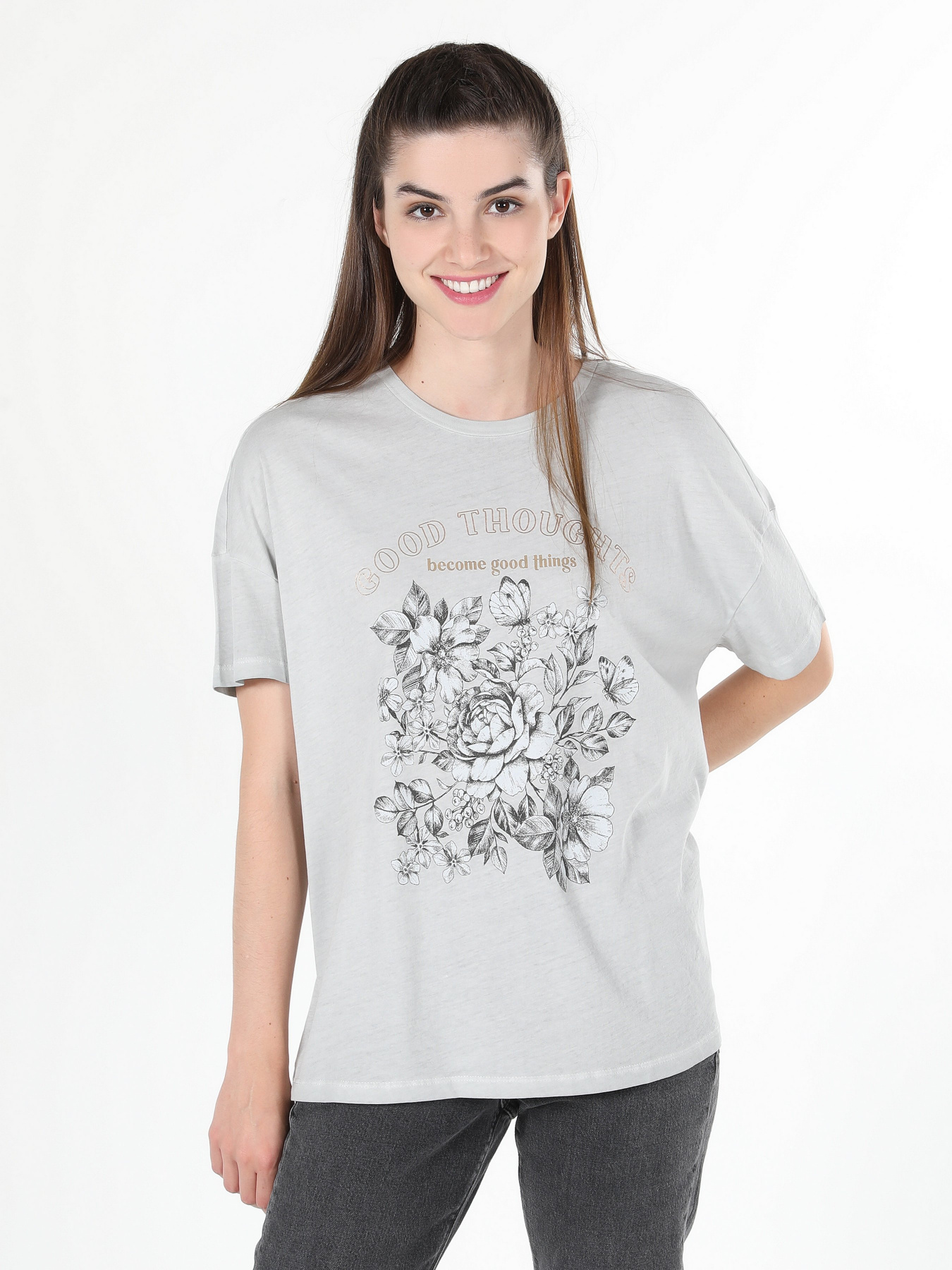 Футболка Colin’s модель CL1060184GRA Фото