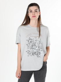 Футболка Colin’s модель CL1060184GRA Фото