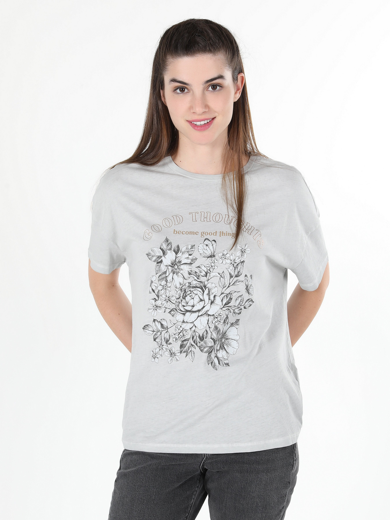 Футболка Colin’s модель CL1060184GRA Фото