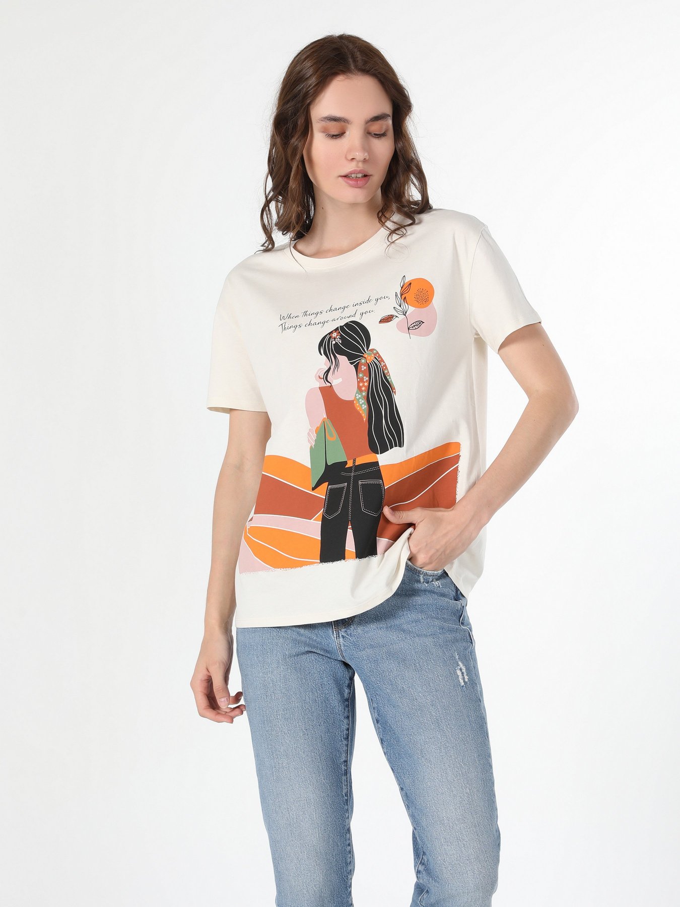 Футболка Colin’s модель CL1060351OFW Фото