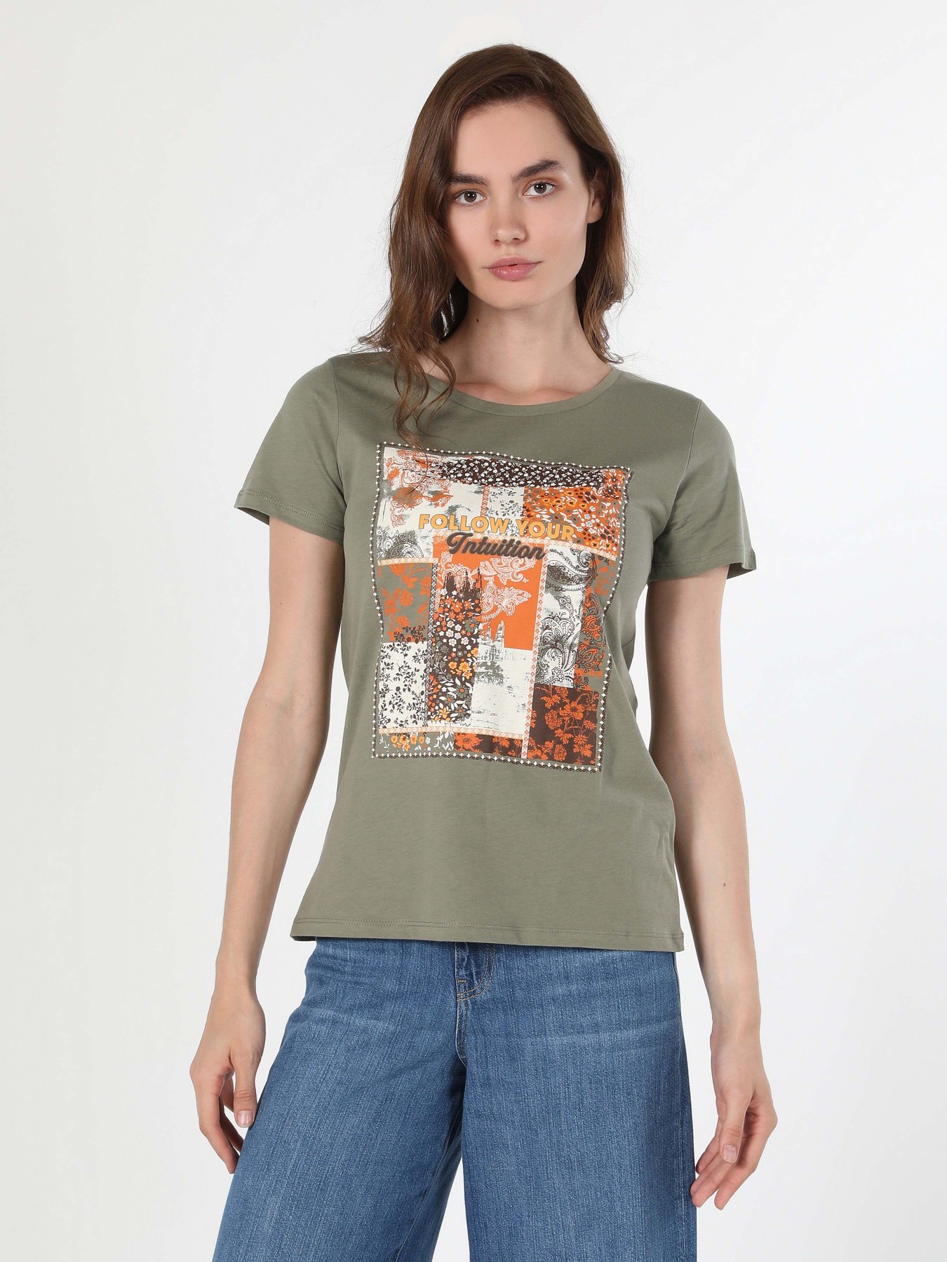 Футболка Colin’s модель CL1060355KHA Фото