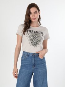 Футболка Colin’s модель CL1060505BEI Фото