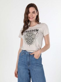 Футболка Colin’s модель CL1060505BEI Фото