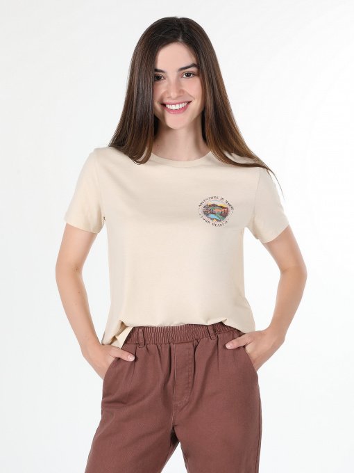 Футболка Colin’s модель CL1060573BEI Фото