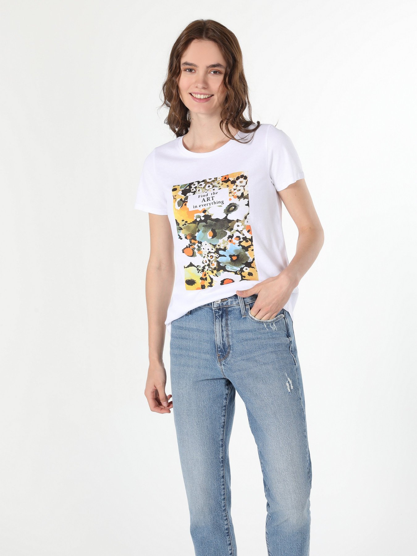 Футболка Colin’s модель CL1060603WHT Фото