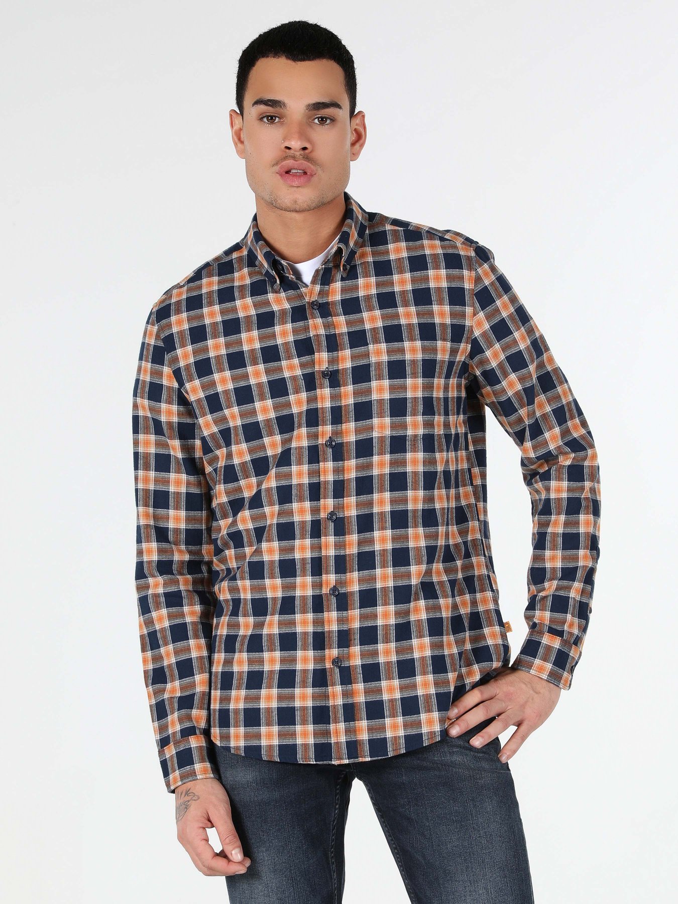 Рубашка повседневная Colin’s модель CL1061636NAV Фото