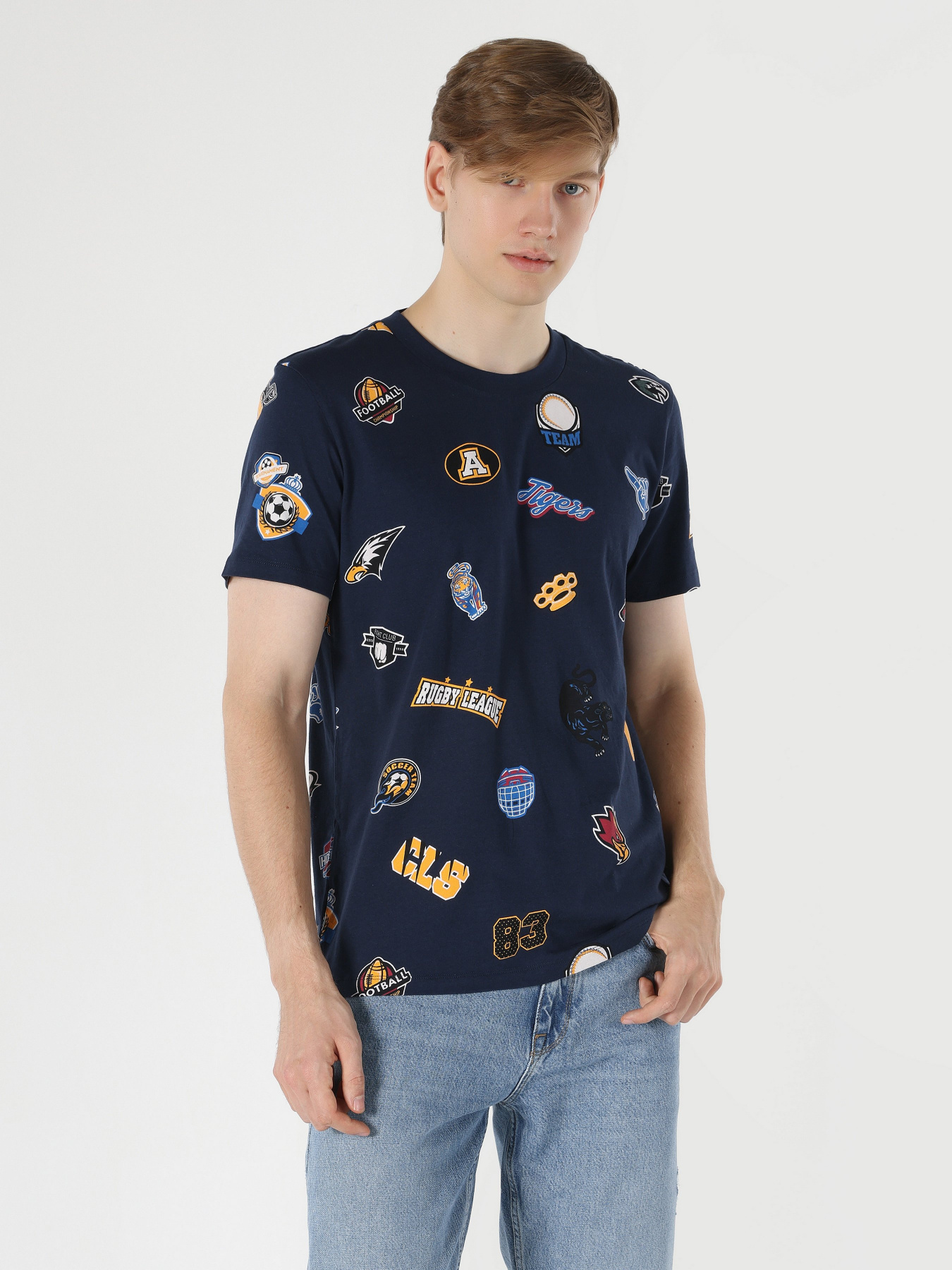 Футболка Colin’s модель CL1061638NAV Фото