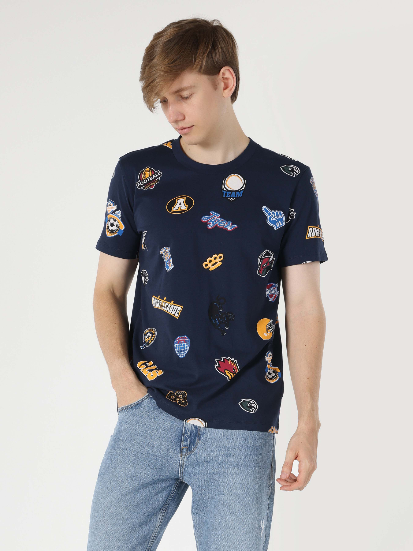 Футболка Colin’s модель CL1061638NAV Фото