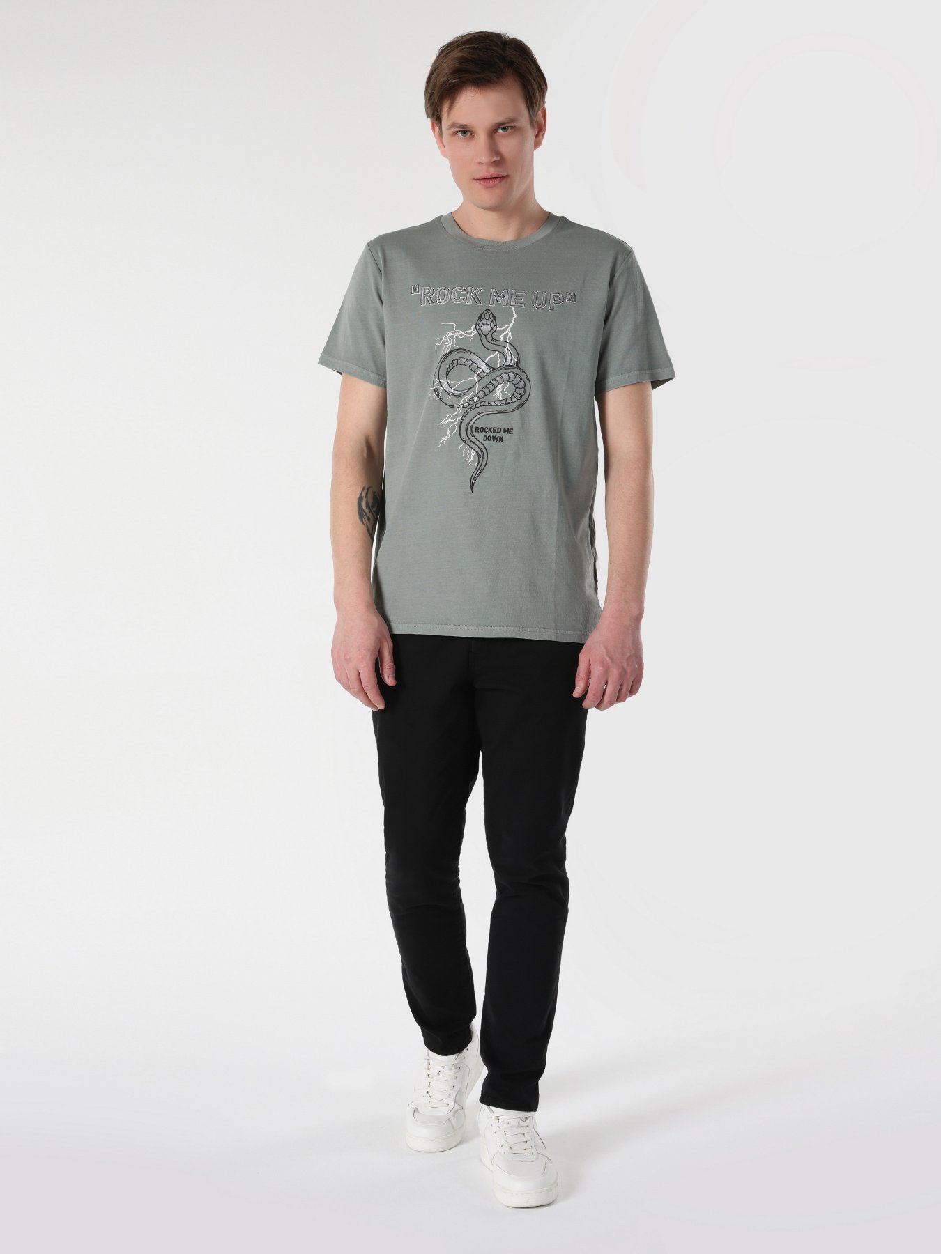 Футболка Colin’s модель CL1061730GRA Фото