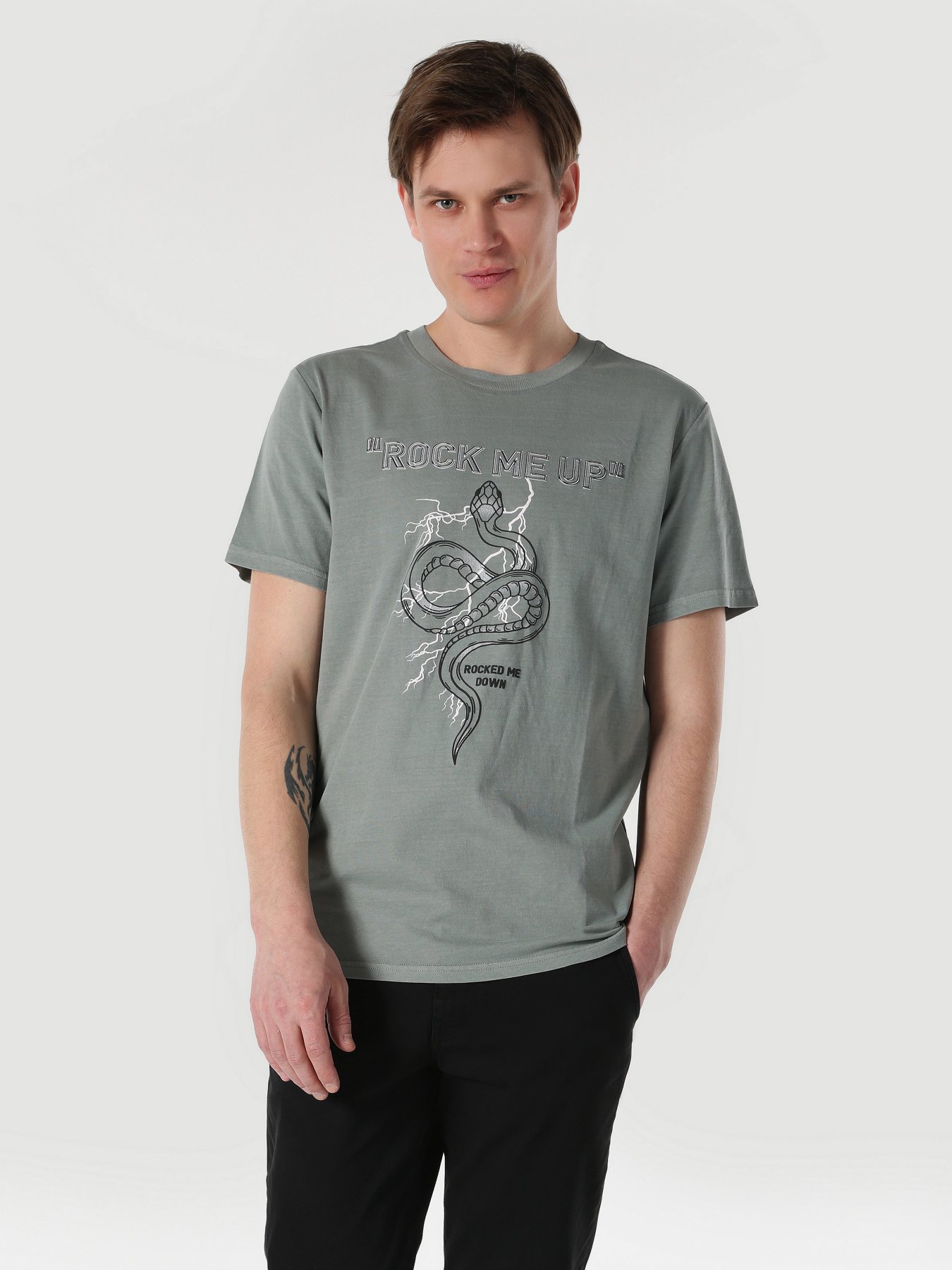 Футболка Colin’s модель CL1061730GRA Фото