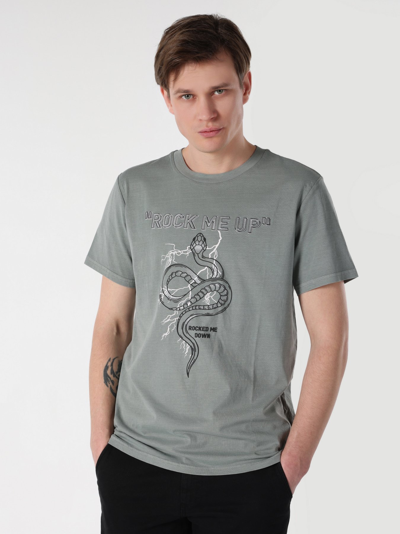 Футболка Colin’s модель CL1061730GRA Фото