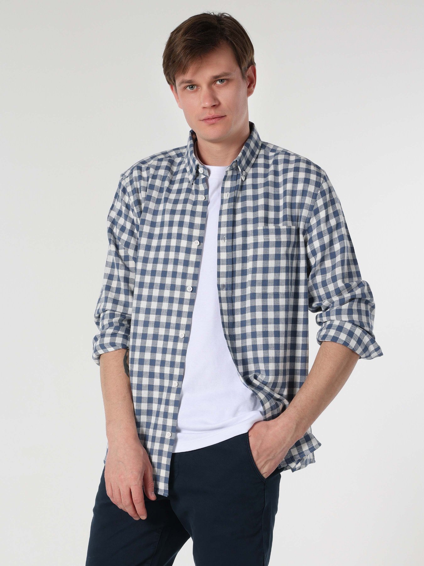 Сорочка повсякденна Colin’s модель CL1061786BLE Сорочка повсякденна Colin’s модель CL1061786BLE Фото