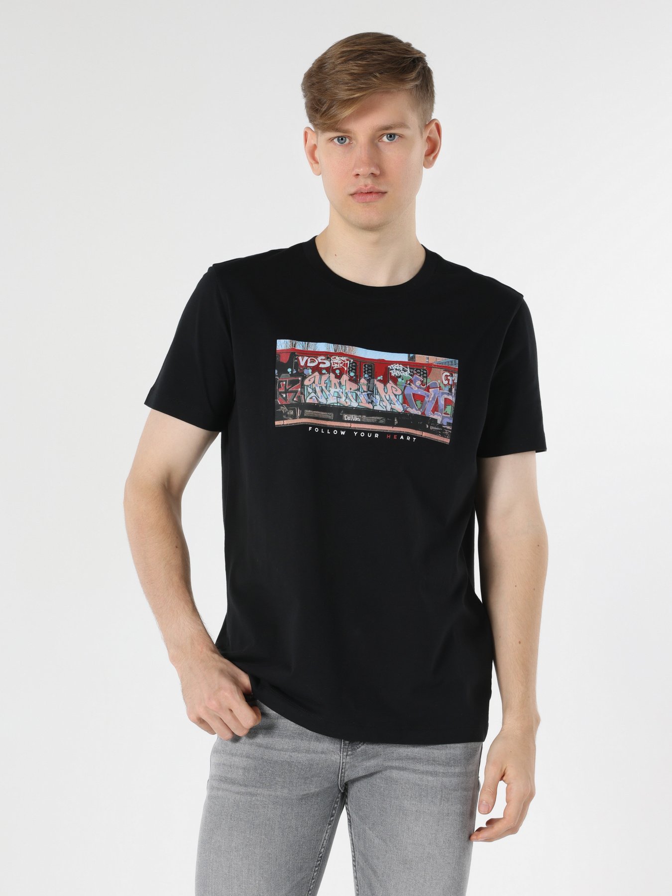 Футболка Colin’s модель CL1061824BLK Фото