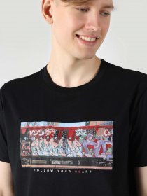 Футболка Colin’s модель CL1061824BLK Фото