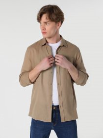 Рубашка повседневная Colin’s модель CL1062133BEI Рубашка повседневная Colin’s модель CL1062133BEI Фото